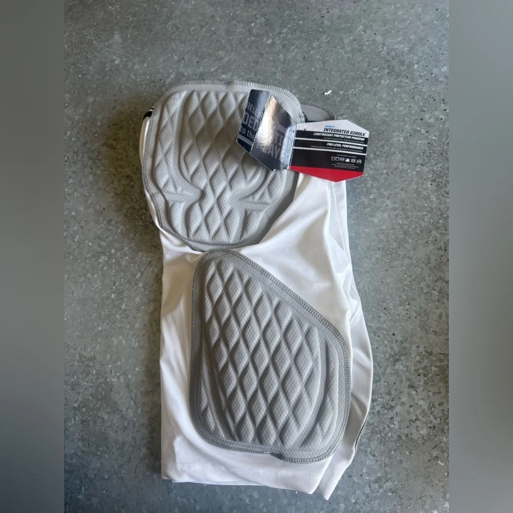 McDavid White Padded Compression Shorts